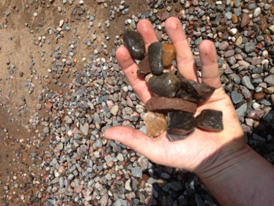 1 1/2" rock